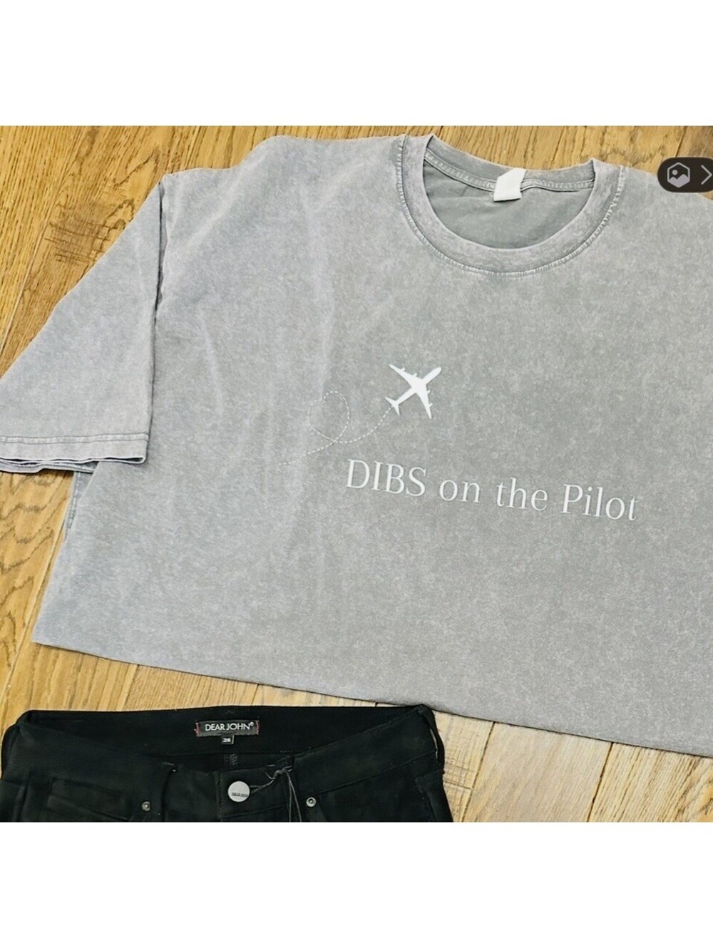 Dibs On The Pilot Shirt - New without tags- size XL